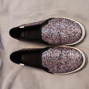 Multicolored sparkle Kate Spade sip on Keds